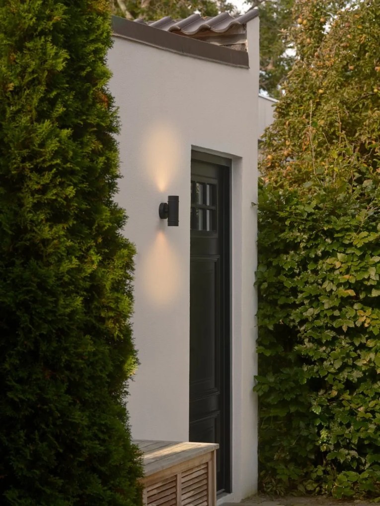 Aplica de Perete Exterior, Iluminat Sus si Jos, Protectie IP54, Artilus negru