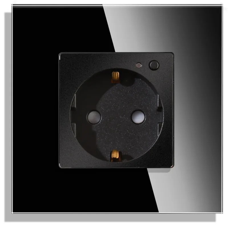 Priza Inteligenta cu Protocol Zigbee si Monitorizare Consum cu Rama Din Sticla LUXION