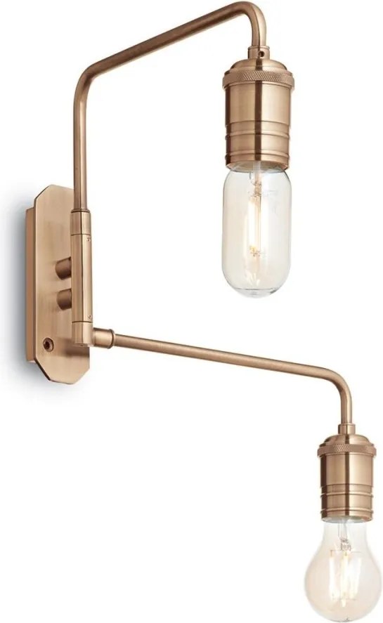 Aplica moderna cu doua brate directionabile, finisaj alama antic, TRIUMPH AP2 OTTONE