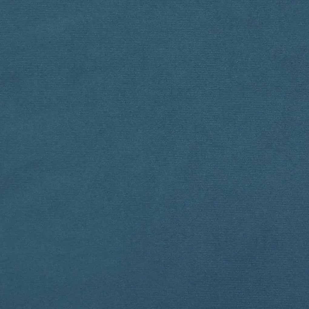 Cadru de pat cu tablie, albastru inchis, 160x200 cm, catifea Albastru inchis, 160 x 200 cm, Nasturi de tapiterie