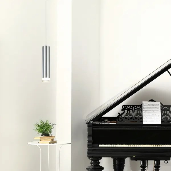 Lustră pe cablu ARMIN 1xGU10/10W/230V crom lucios