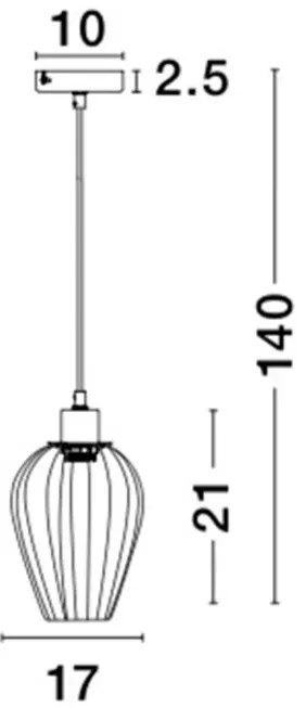 Lustra / Pendul design modern Sage cupru NVL-8809703