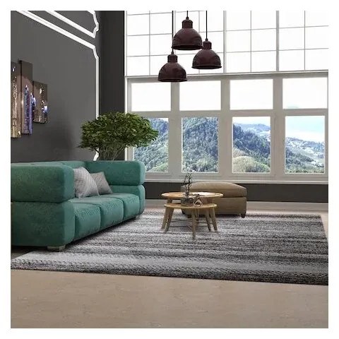 Covor Phoenix design rustic maro-gri 5046-744 Selectează mărime: 200 X 300