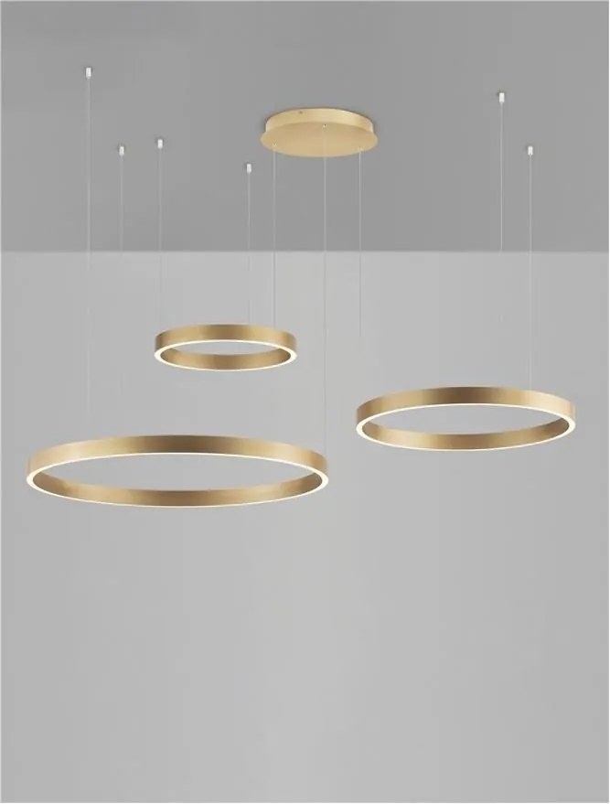 Lustra LED circulara cu 3 inele 80/60/40cm ELOWEN