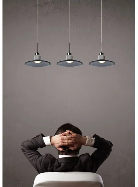 Lucide 32452/15/11 - Lampa suspendata LED COSMO 3xLED/5W/230V crom lucios