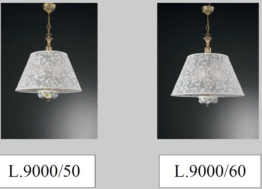 Lustra design italian cu 6 brate din alama si detalii din portelan 9000
