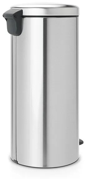 Cos de gunoi cu pedala Brabantia NewIcon 649061, 30 L, Inchidere usoara, Baza antiderapanta, Rezistent la amprente, Inox Mat
