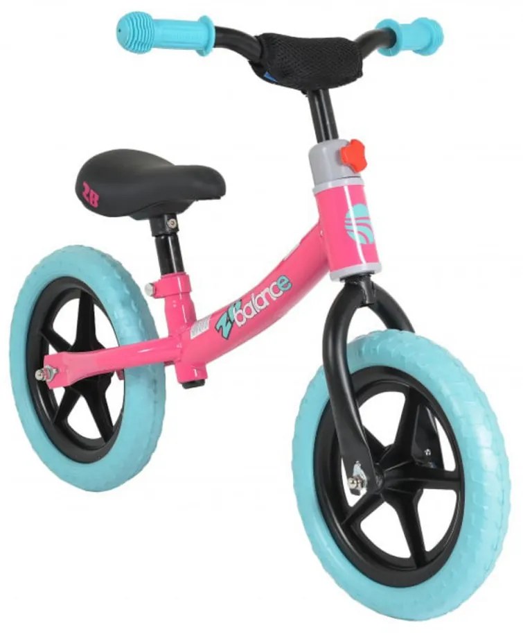 Bicicleta pedagogica fara pedale pentru copii NOVOKIDS™ Happy 2B, Roti 12" inch, 1-5 ani, Maxim 20 kg, Cadru carbon, Roti din spuma cauciucata EVA,