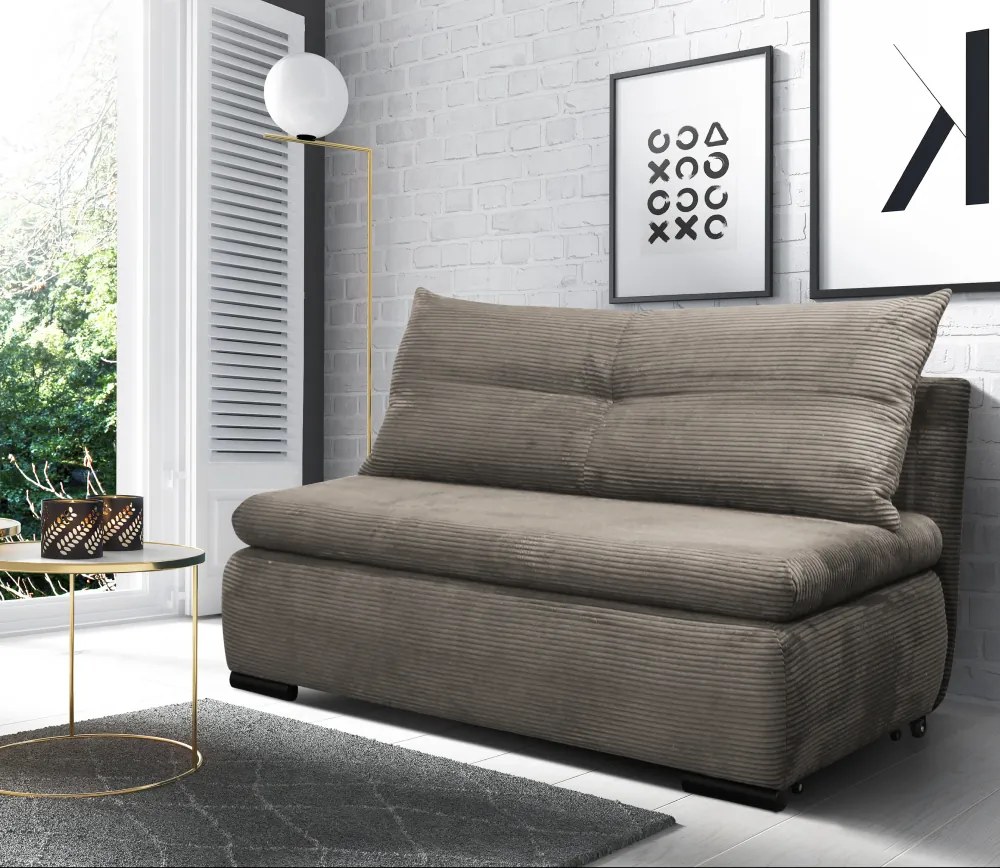 Fotoliu extensibil, gri-bej Taupe, KENY 2R