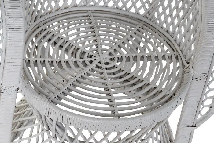 Fotoliu de exterior, alb, din rattan, Arvella