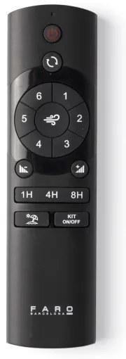 Ventilator LED dimabil FARO 33829-1TW PUNT TUB M LED/18W/230V 3000/4200/6500K + telecomandă