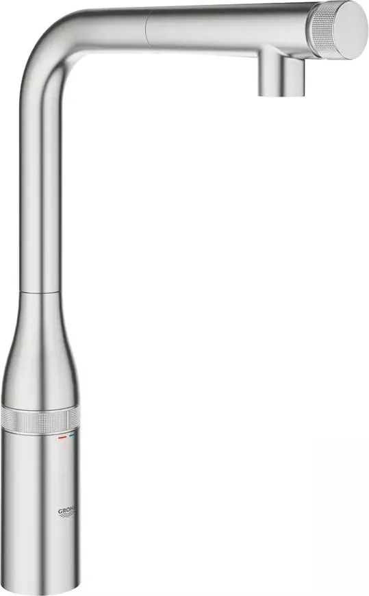 Baterie bucatarie cu dus extractibil Grohe Essence SmartControl crom periat Supersteel