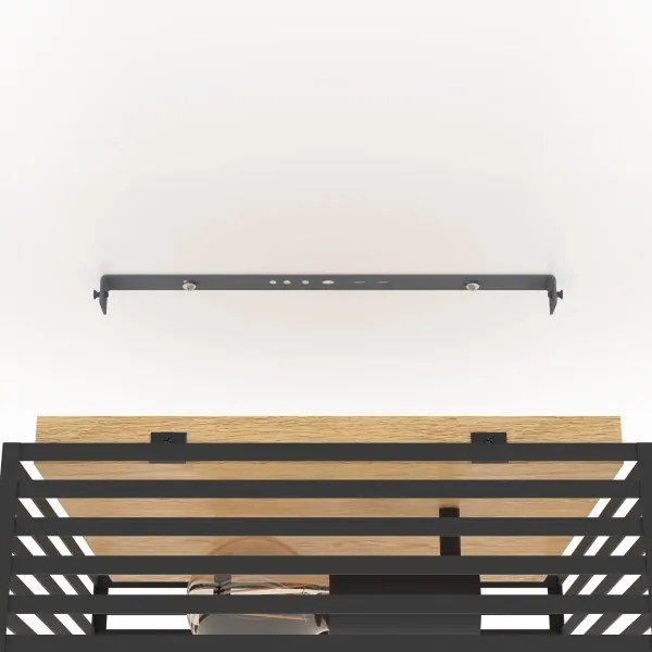 Plafonieră Eglo 390163 CIDRAZ 2xE27/40W/230V negru/maro