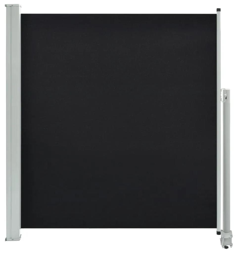 Copertina laterala retractabila, negru, 140 x 300 cm Negru, 140 x 300 cm