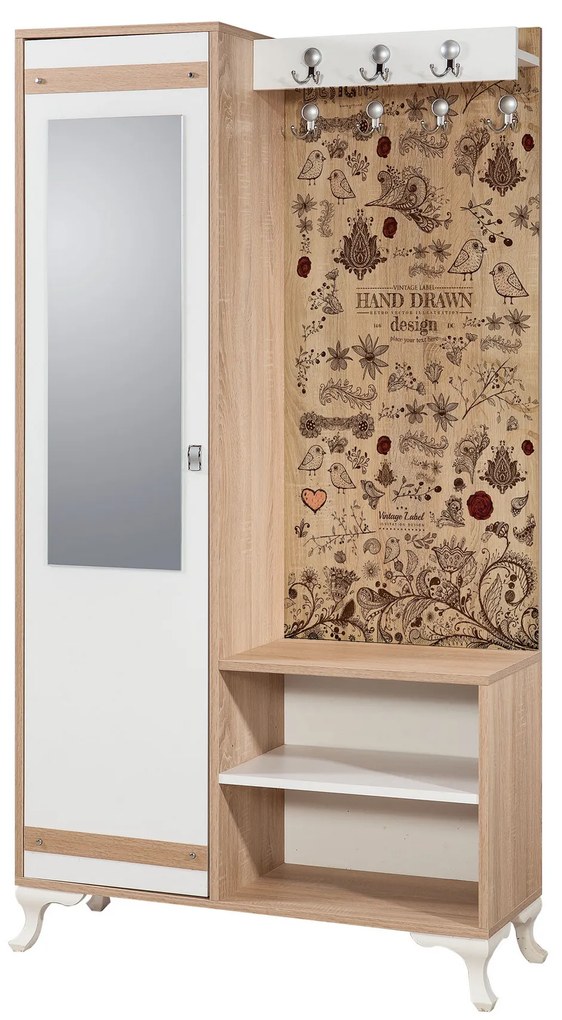 Mobilier hol Ivonne 731 (Stejar sonoma). 1088629