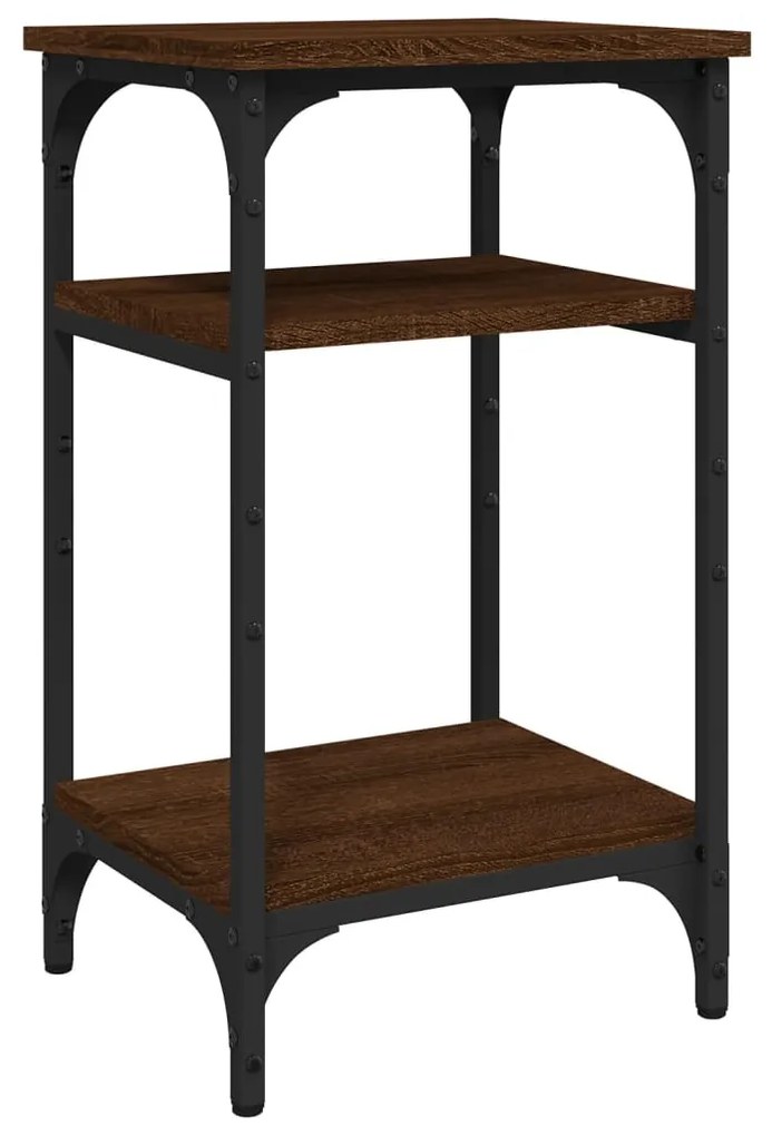 vidaXL Masă laterală, stejar maro, 35x30x60 cm, lemn compozit