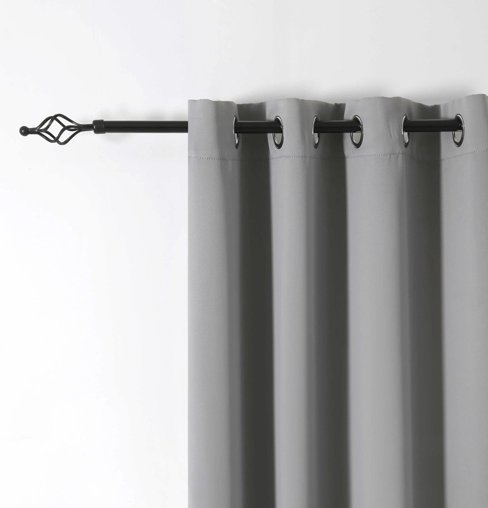 Draperie gri deschis OXFORD 140x250 cm Agatat: Inele metalice