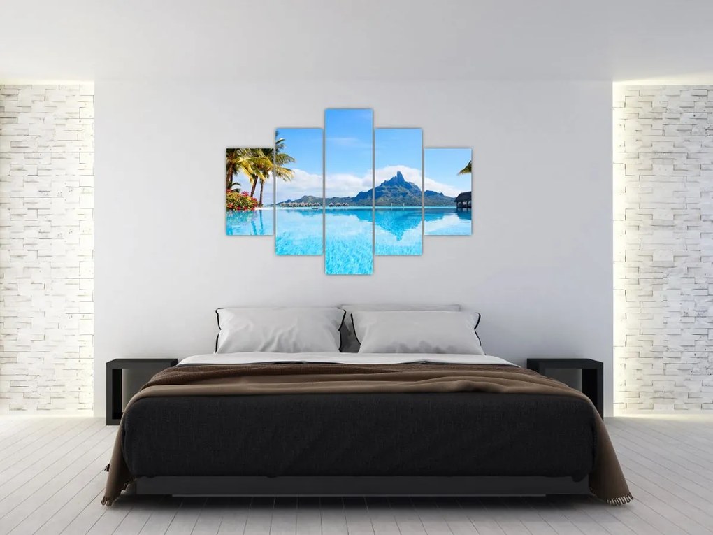 Tablou - Palmieri și plaje (150x105 cm)