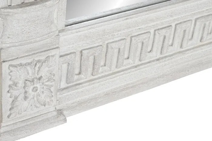 Oglindă decorativă din lemn de mango și MDF, 133×8,5×167 cm, „Grey"