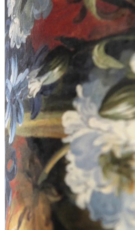 Abajur din catifea cu design floral 25/25/25 interior auriu