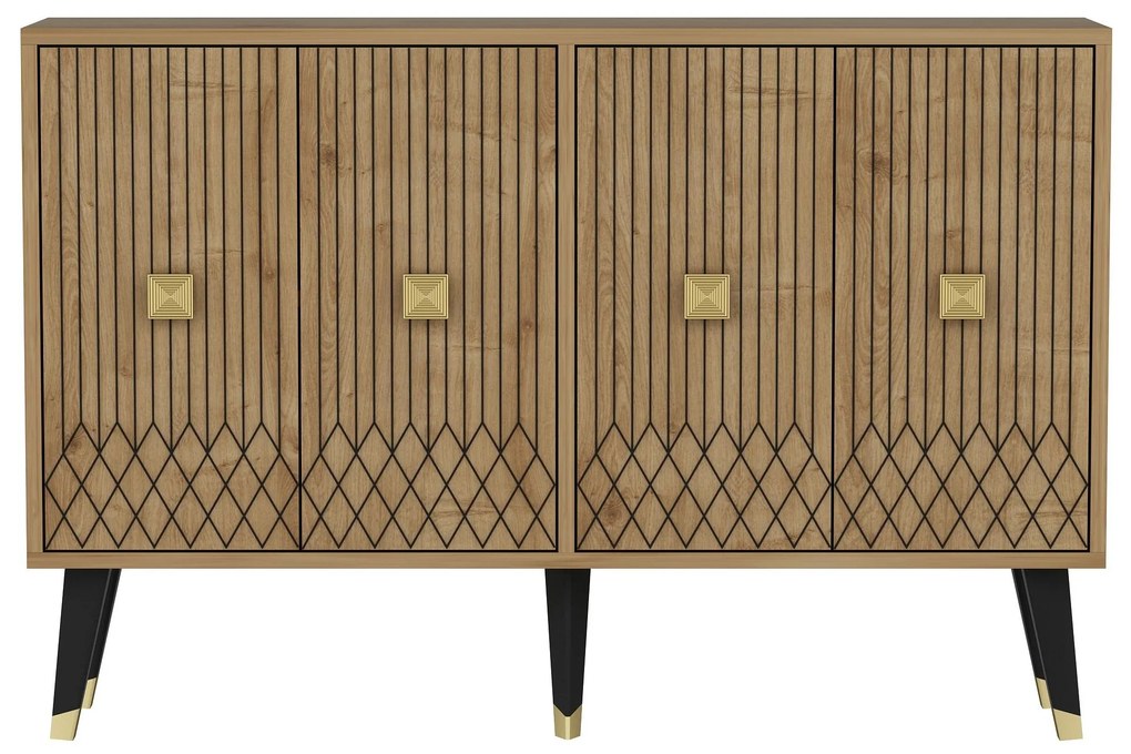 Dulap Pepolo (stejar zafir + auriu) . 1093390
