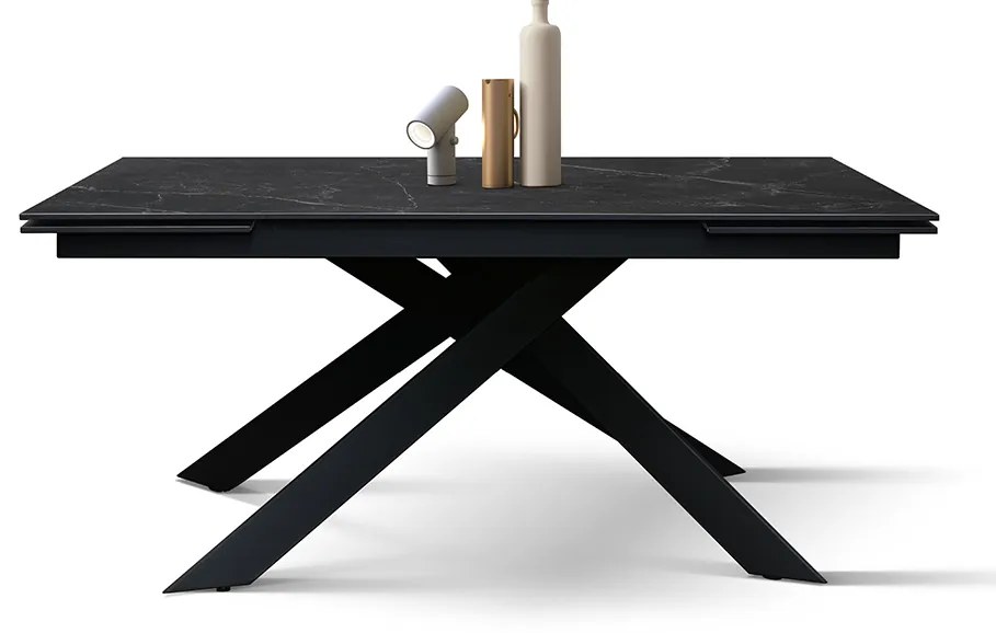 Masa ceramica extensibila Calacatta 160 cm/ 90 cm/ h76 cm
