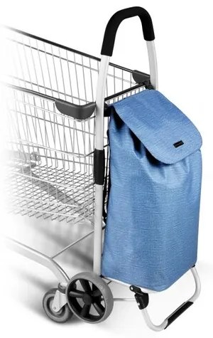Geantă de cumpărături Tescoma SHOP!, cu rotile, albastru