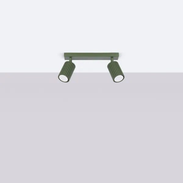 Spot Sollux SL.1618 KARBON 2xGU10/10W/230V verde