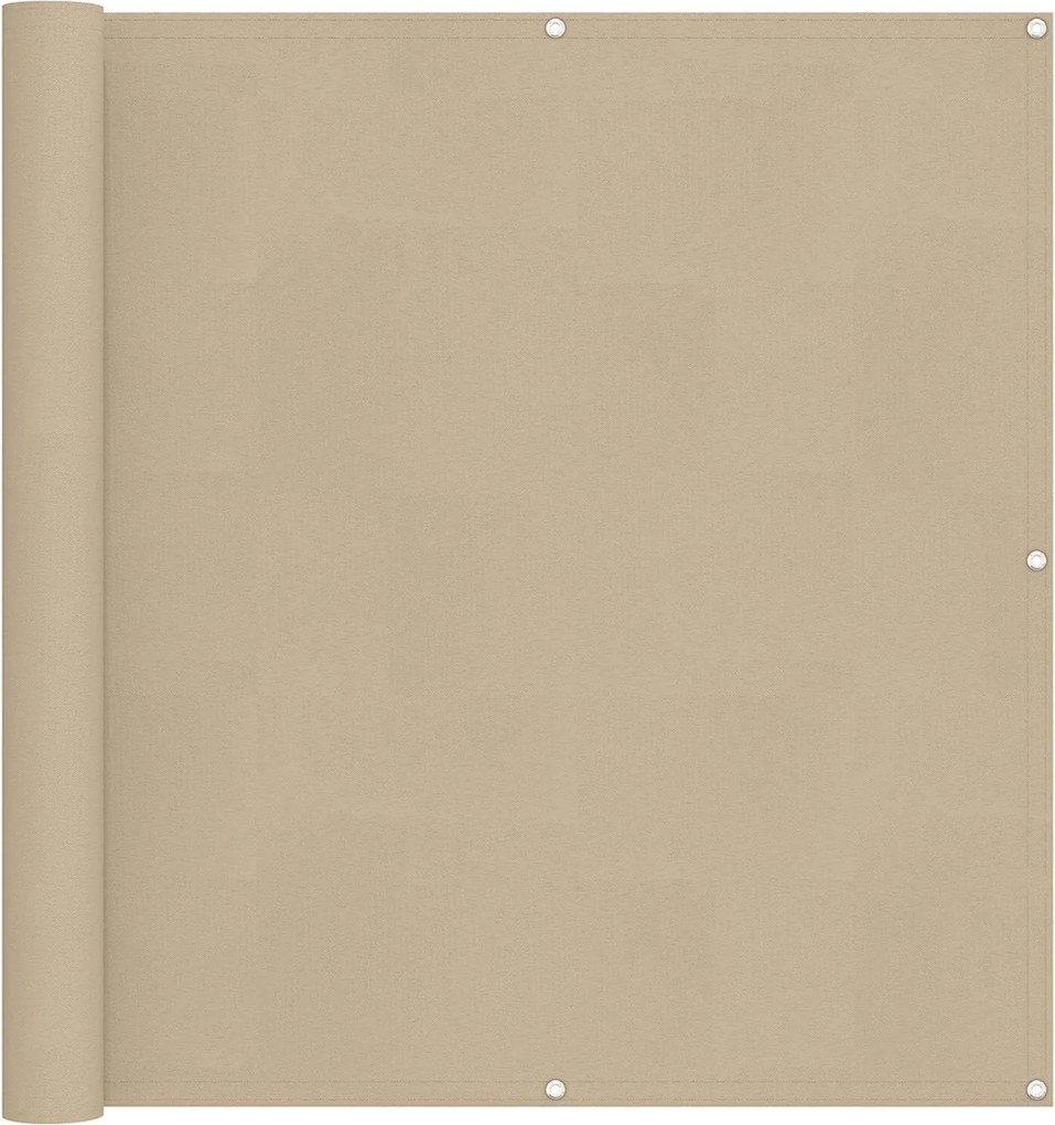 vidaXL Ecran de balcon Bej 110 x 400 cm Material Oxford