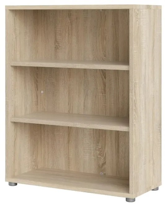 Dulap Modulo 89 x 40 x 113 cm, uși din sticlă, stejar sonoma / transparent