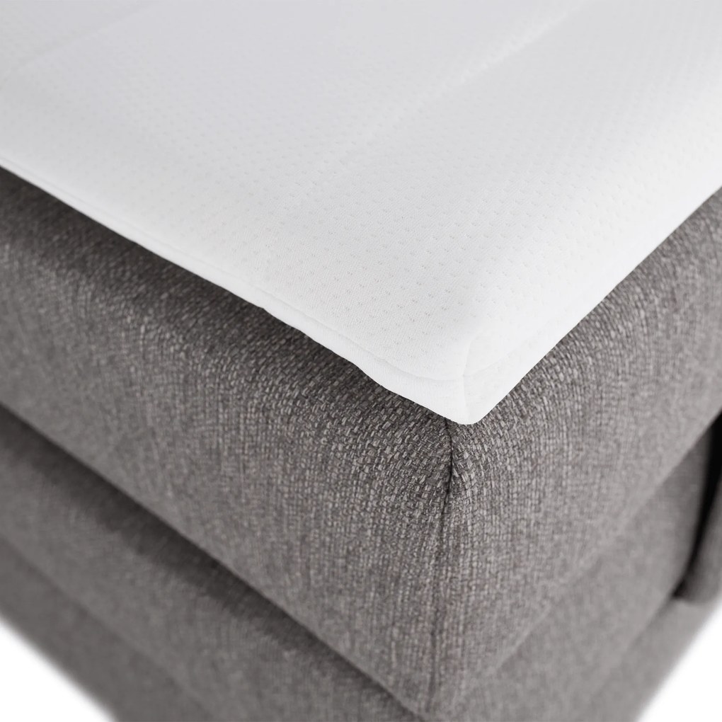 Pat electric reglabil, arcuri, gri, 160x200, MURKO NEW