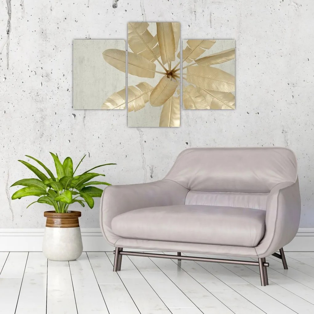 Tablou cu pene da găscă (90x60 cm)