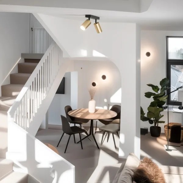 Brilagi - Spot LED reglabil SELE GOLDEN 2xGU10/6,5W/230V negru/auriu