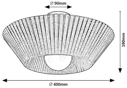 Rabalux 71248 - Plafonieră RAVEN 1xE27/6W/230V