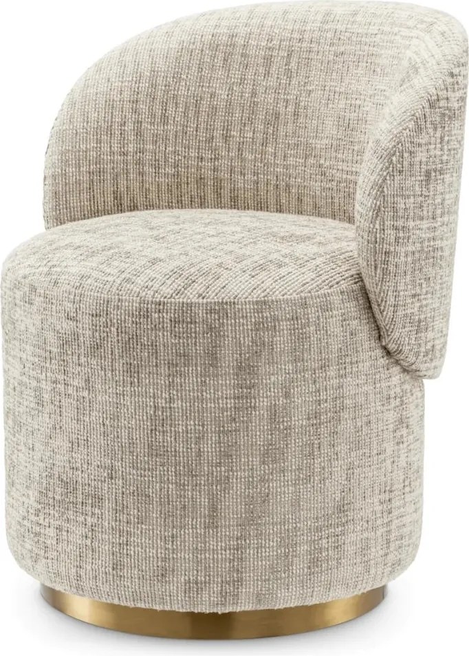 Scaun pivotant modern design LUX Chair Greer, Creststone beige