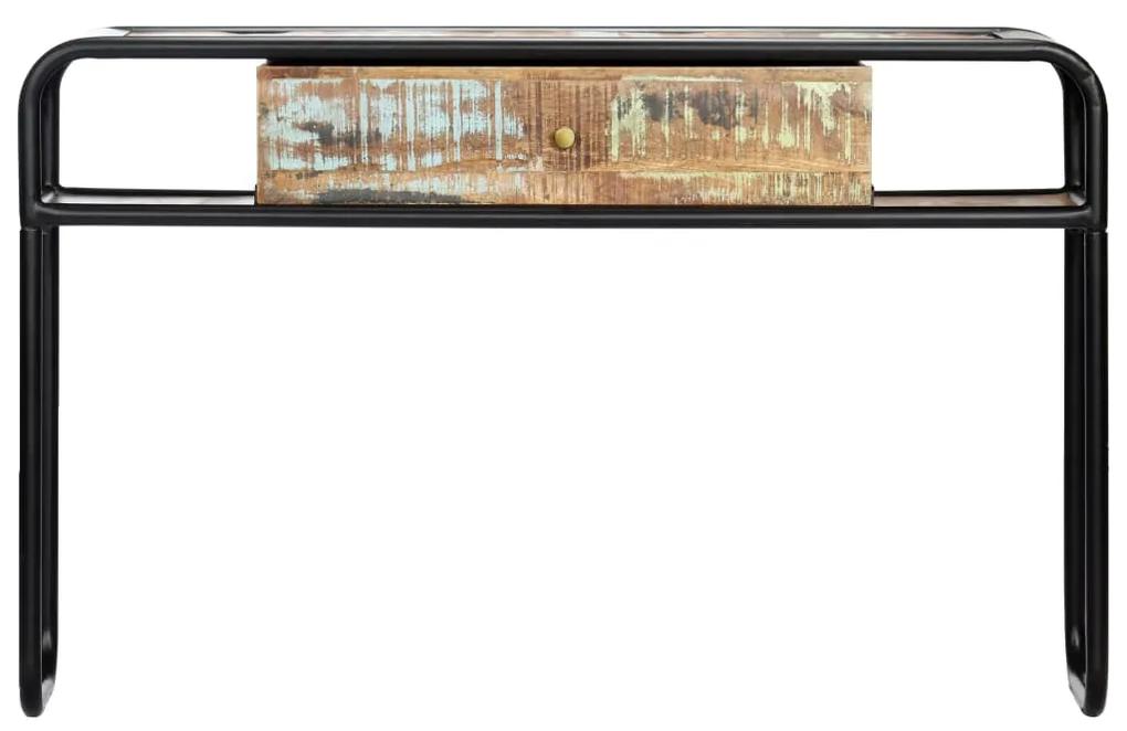 248103 vidaXL Masă consolă, 118 x 30 x 75 cm, lemn masiv reciclat