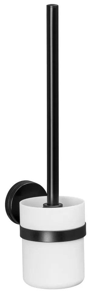 Suport de perete pentru perie WC Wenko Static-Loc® Plus, alb-negru