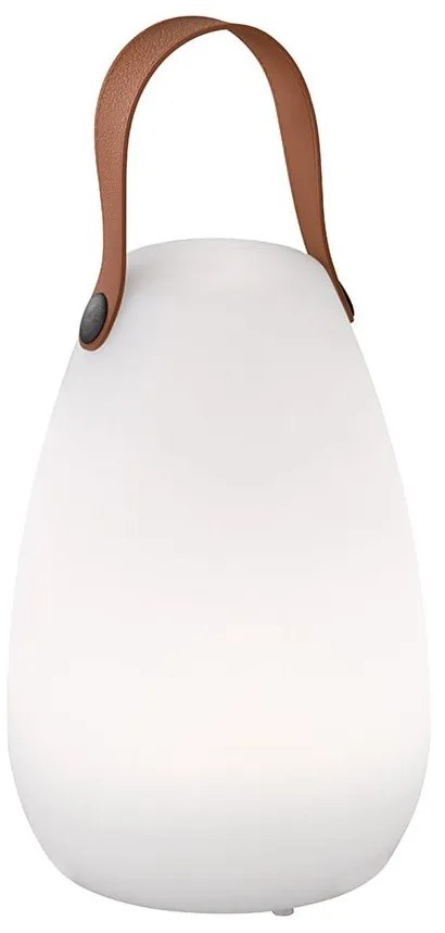 Veioză albă/maro LED (înălțime 20 cm) Ruby – Fischer & Honsel