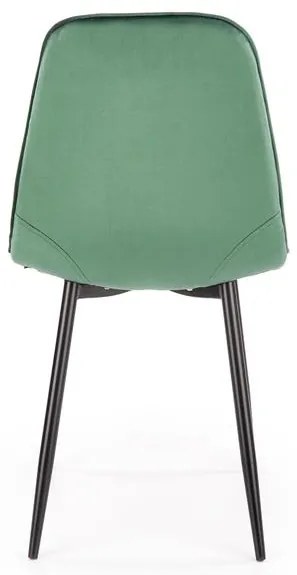 Set 6 scaune K417 velvet verde