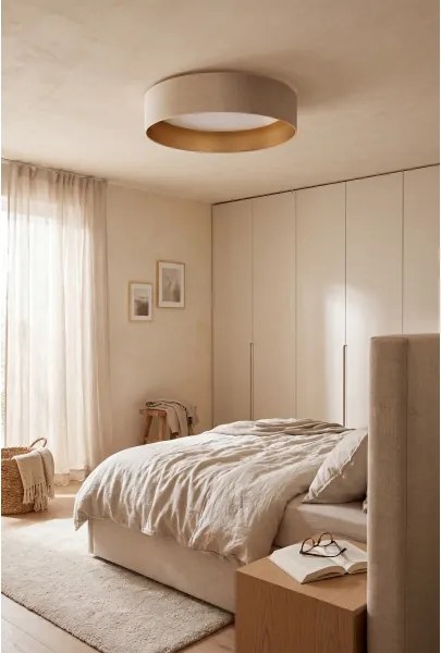 Brilagi-LED Plafonieră VELVET SIMPLE LED/36W/230V 3000K diam. 55 cm crem/auriu