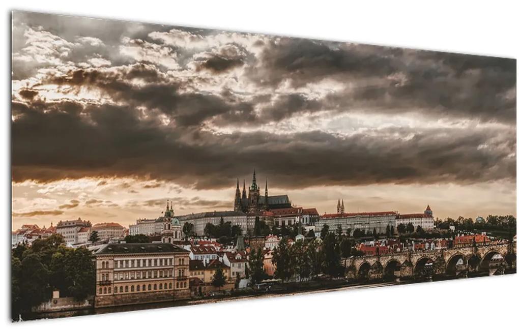 Tablou - Praga înnorită (120x50 cm), în 40 de alte dimensiuni noi