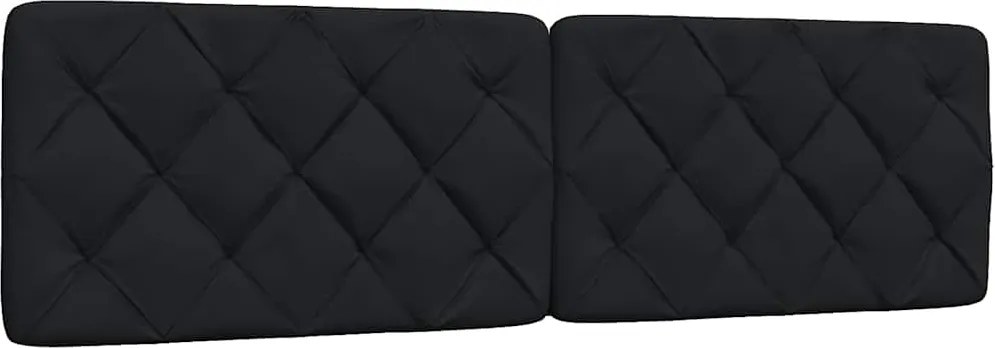 vidaXL Pernă pentru tăblie de pat, negru, 180 cm, material textil