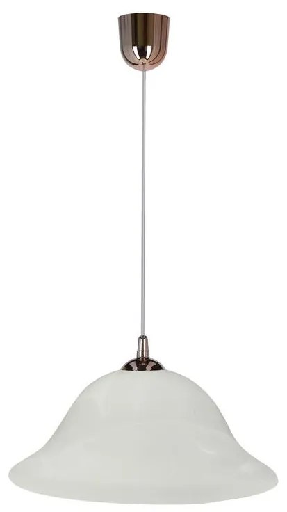 Lustră pe cablu VERA 1xE27/60W/230V cupru/alb