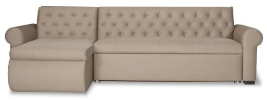 Coltar Extensibil Stanga Andreas, 5 Locuri, Crem, 299 Cm