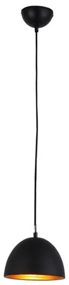 Pendul modern design nordic 18cm MODENA negru/auriu