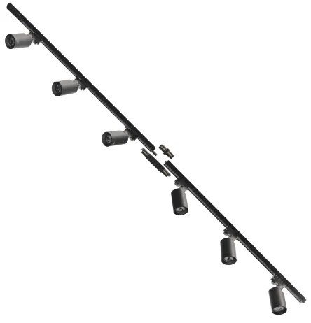 Spot în sistem de șină Zuma Line 3025 TORE 6xGU10/35W/230V negru