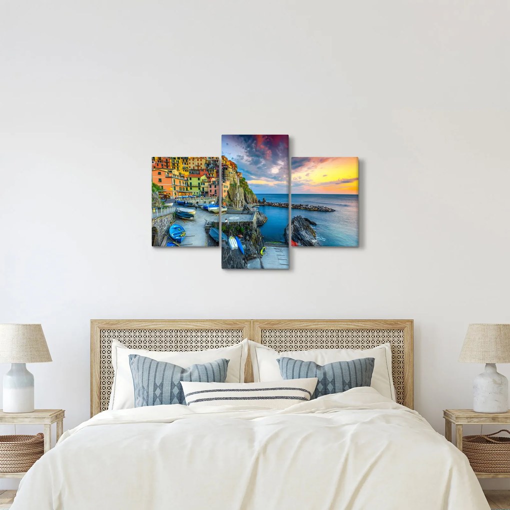 Tablou - Satul mediteranean (90x60 cm)