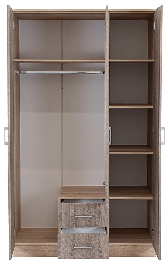 Dulap Miami 120x205 cm stejar York-stejar Sonoma