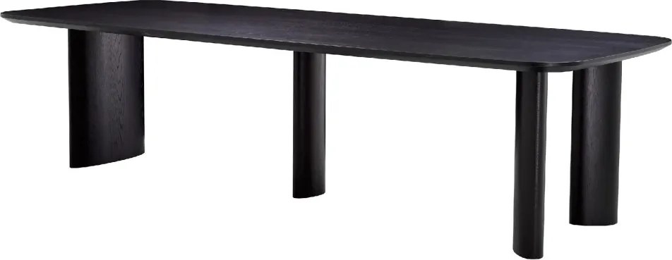 Masa dining moderna design LUX Harmonie L negru 300x116cm