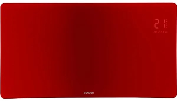 Sencor - Convector electric inteligent 1200/2400 W, 230 V, IP24, Wi-Fi, roșu